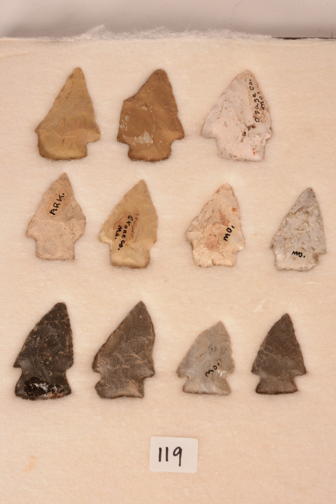 Missouri Arkansas Cody Knife Type 11 Arrowhead Points