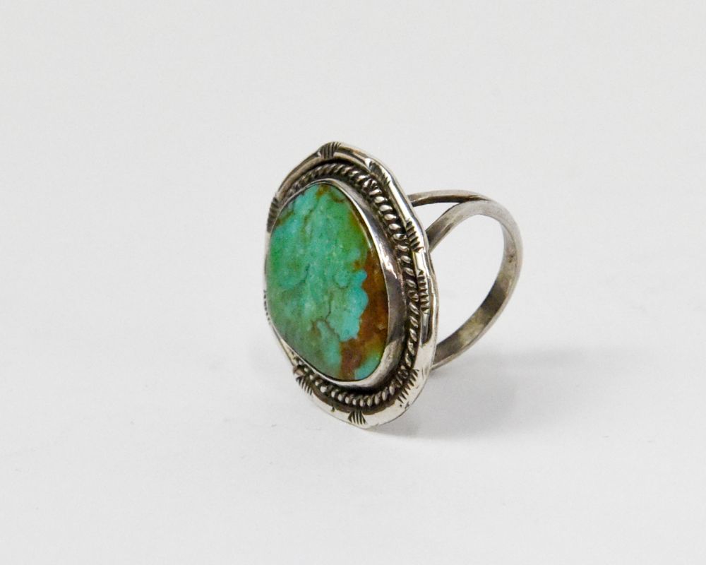 5183-35 Vintage Navajo Sterling Silver and fine Natural Turquoise